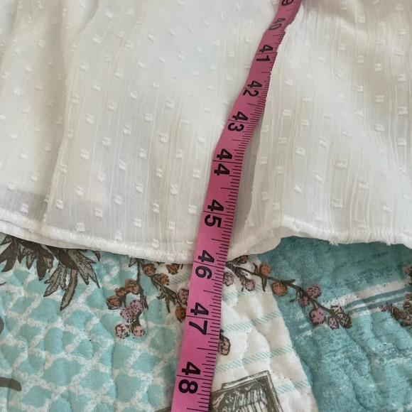 Lauren Ralph Lauren Black Label White Cottagecore Swiss Dot Midi Dress - Picture 9 of 11